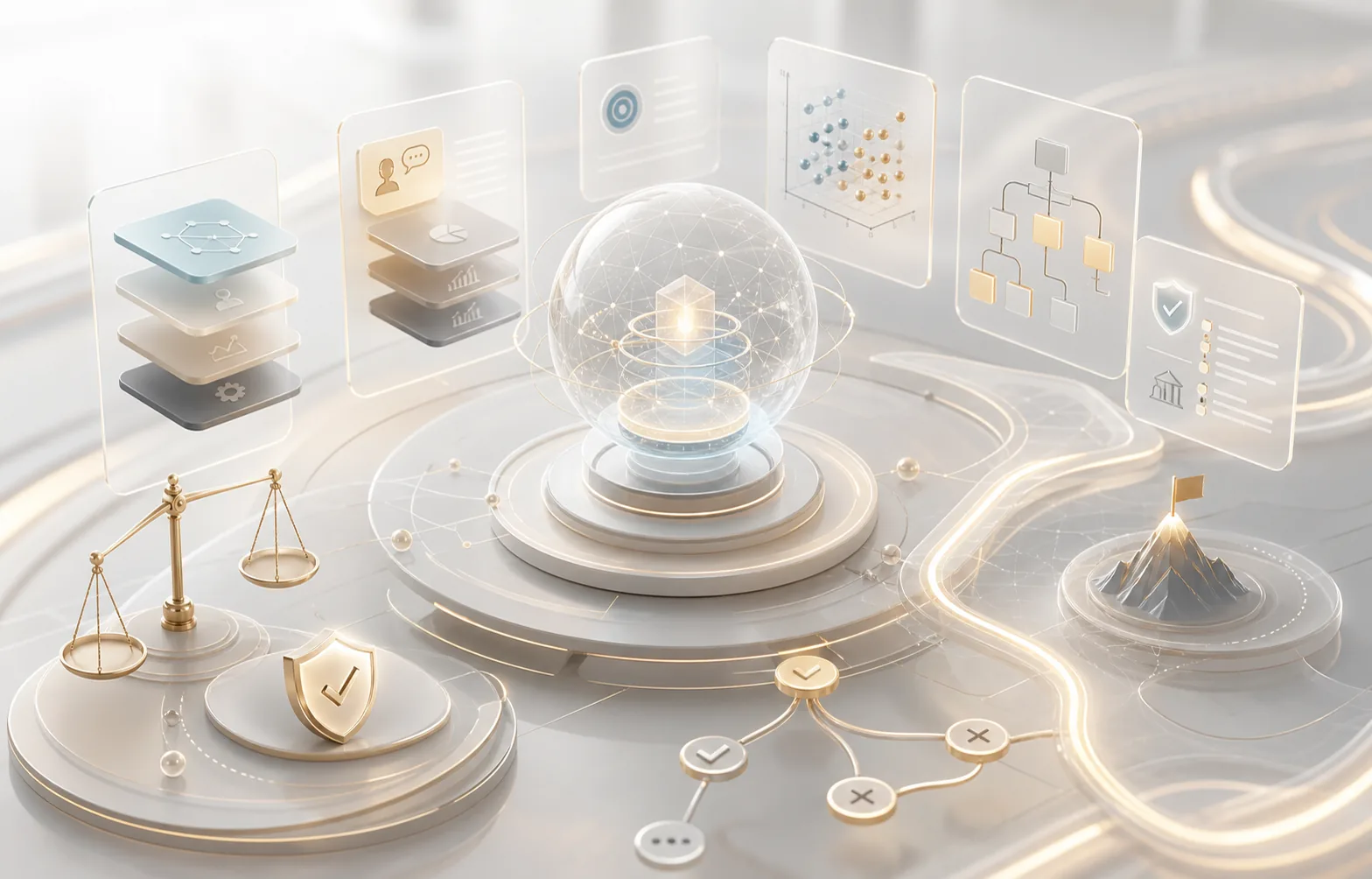 AI strategy and philosophy visual